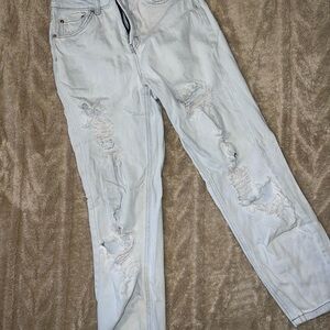 Light Blue Distressed Jeans